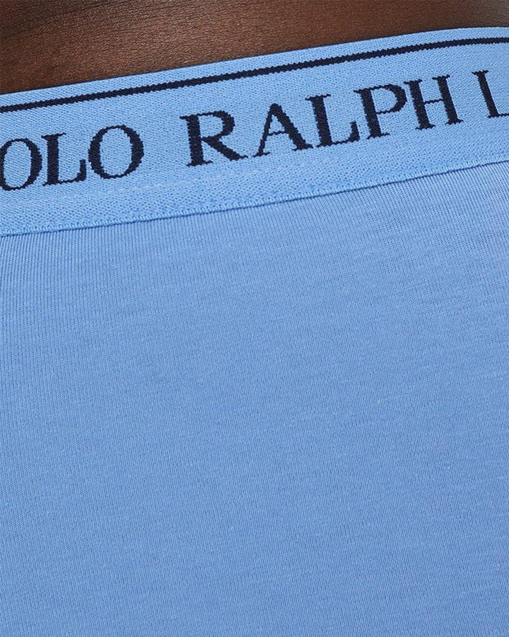 RALPH LAUREN MENS 3 PACK CLASSIC TRUNKS ROYAL AERIAL NAVY-Designer Outlet Sales