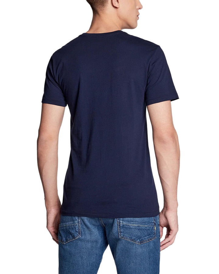 RALPH LAUREN MENS 3 PACK SLIM FIT T-SHIRTS NAVY-Designer Outlet Sales