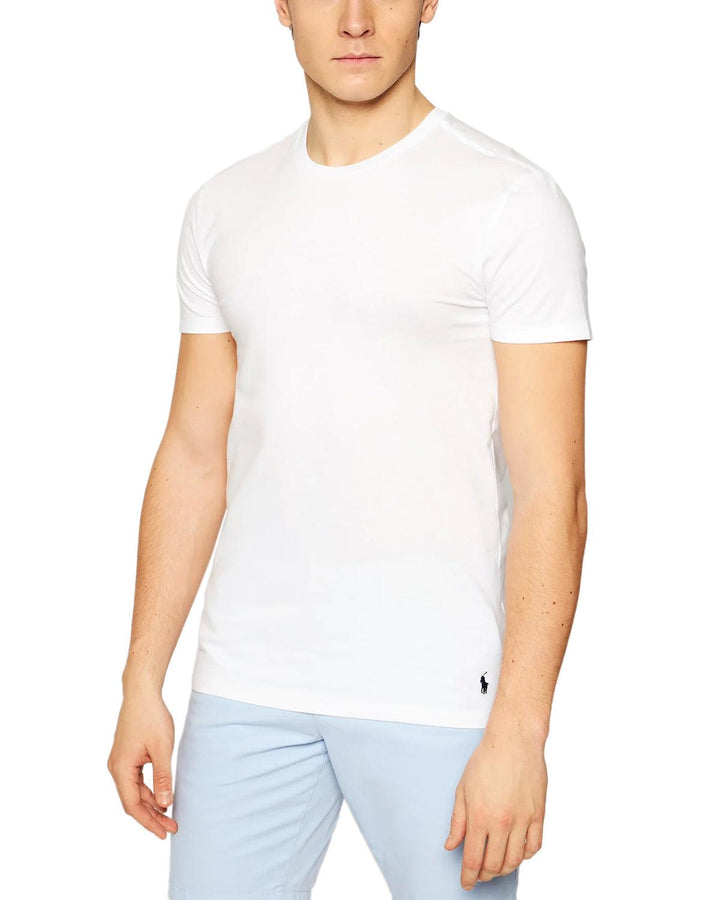 RALPH LAUREN MENS 3 PACK T-SHIRTS WHITE-Designer Outlet Sales