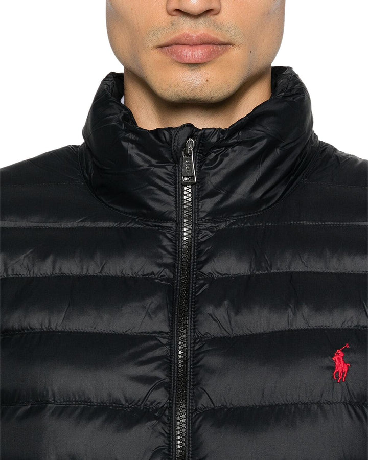 RALPH LAUREN MENS COLDEN PACKABLE GILET BLACK-Designer Outlet Sales