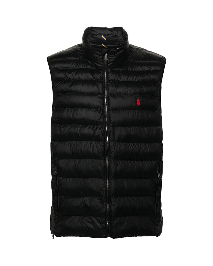 RALPH LAUREN MENS COLDEN PACKABLE GILET BLACK-Designer Outlet Sales