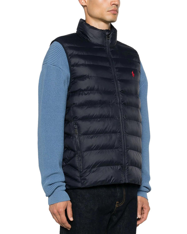 RALPH LAUREN MENS COLDEN PACKABLE GILET NAVY-Designer Outlet Sales