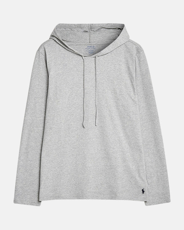 RALPH LAUREN MENS COTTON JERSEY SLEEP HOODIE ANDOVER HEATHER-Designer Outlet Sales