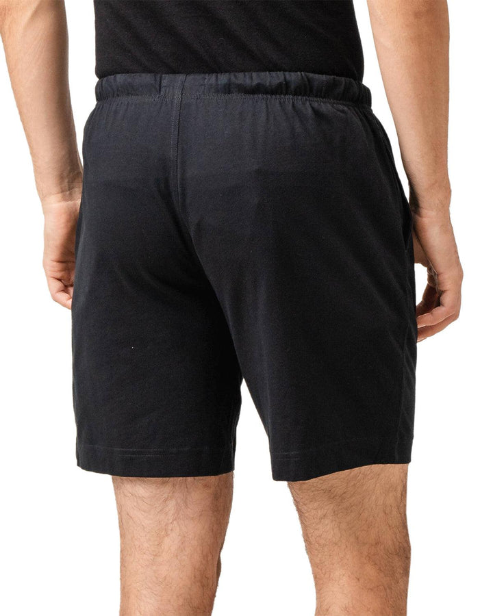 RALPH LAUREN MENS COTTON JERSEY SLEEP SHORTS BLACK-Designer Outlet Sales