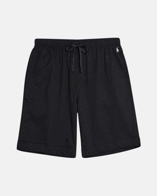 RALPH LAUREN MENS COTTON JERSEY SLEEP SHORTS BLACK-Designer Outlet Sales