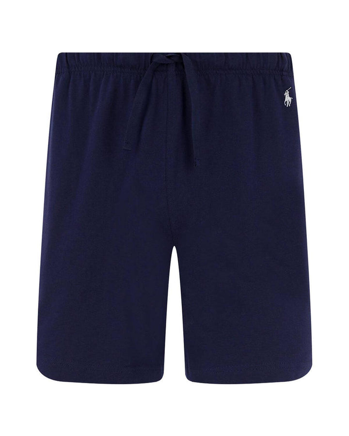 RALPH LAUREN MENS COTTON JERSEY SLEEP SHORTS CRUISE NAVY-Designer Outlet Sales