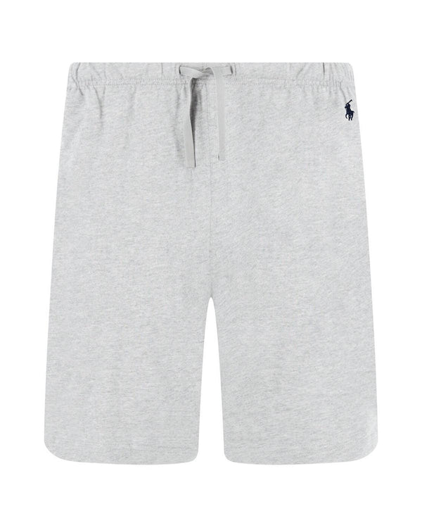 RALPH LAUREN MENS COTTON JERSEY SLEEP SHORTS HEATHER GREY-Designer Outlet Sales