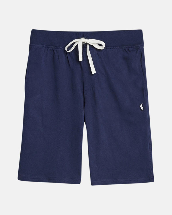 RALPH LAUREN MENS COTTON JERSEY SLEEP SHORTS NAVY-Designer Outlet Sales