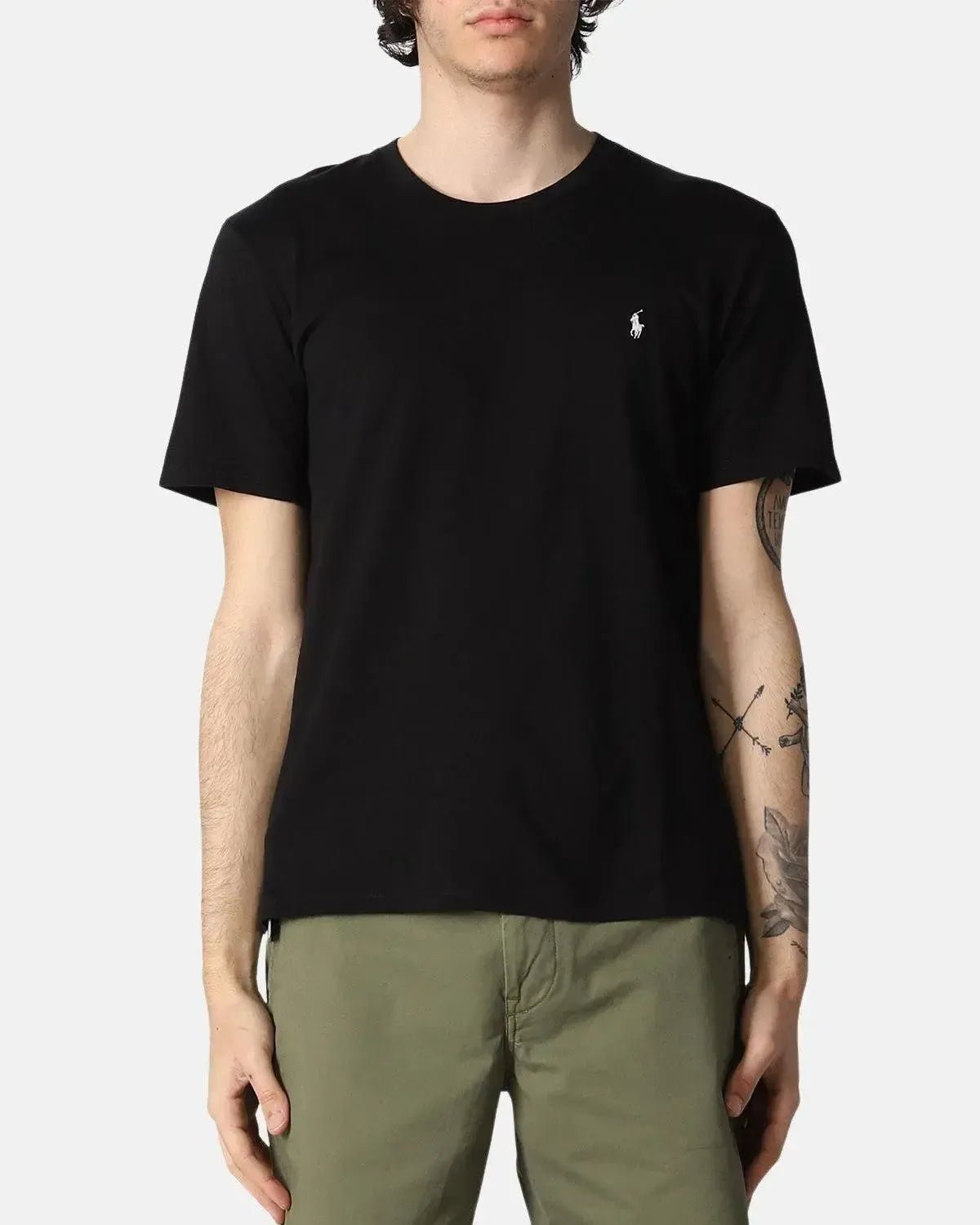 RALPH LAUREN MENS COTTON JERSEY T - SHIRT BLACK – RALPH-LAUREN-714844756-001-S | Studio DOS by Designer Outlet Sales