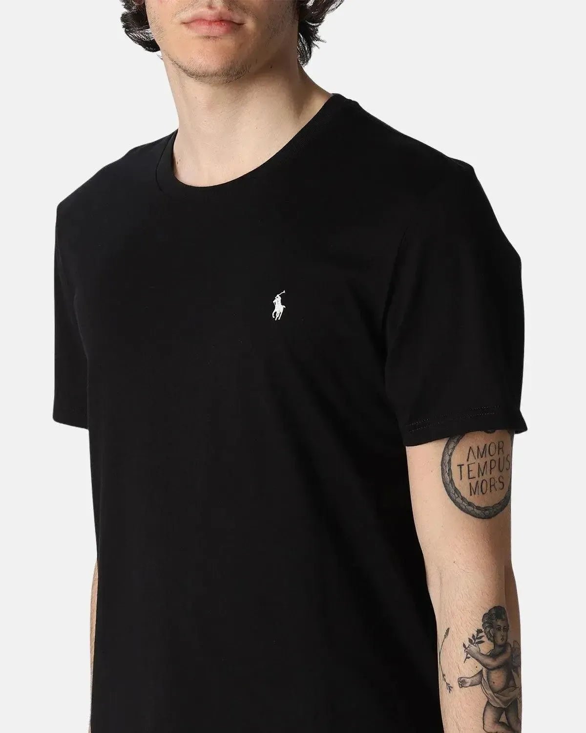 RALPH LAUREN MENS COTTON JERSEY T - SHIRT BLACK – RALPH-LAUREN-714844756-001-S | Studio DOS by Designer Outlet Sales