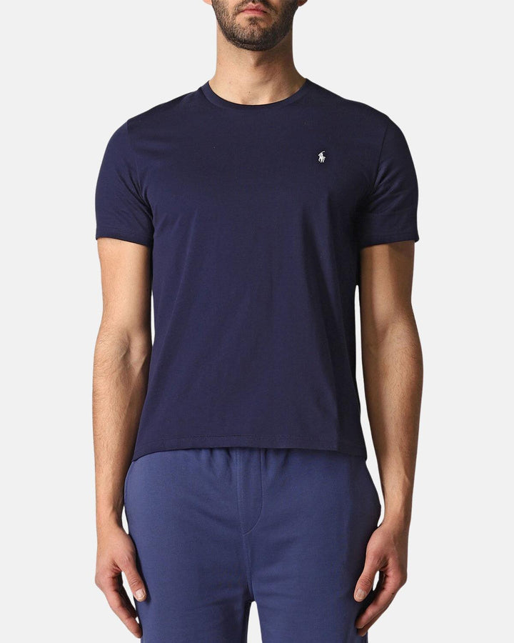 RALPH LAUREN MENS COTTON JERSEY T-SHIRT NAVY-Designer Outlet Sales