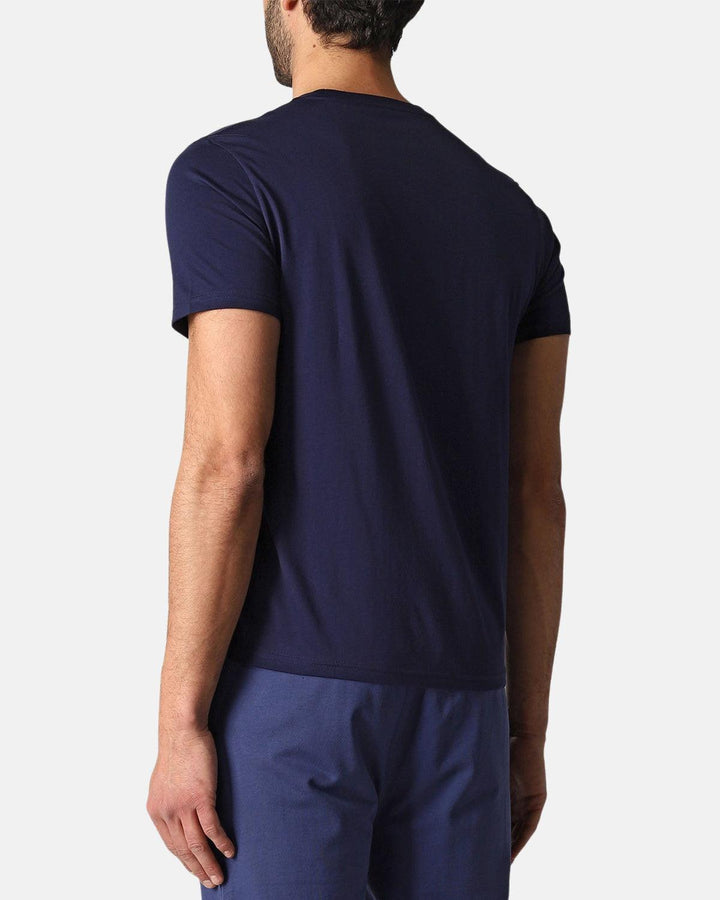 RALPH LAUREN MENS COTTON JERSEY T-SHIRT NAVY-Designer Outlet Sales