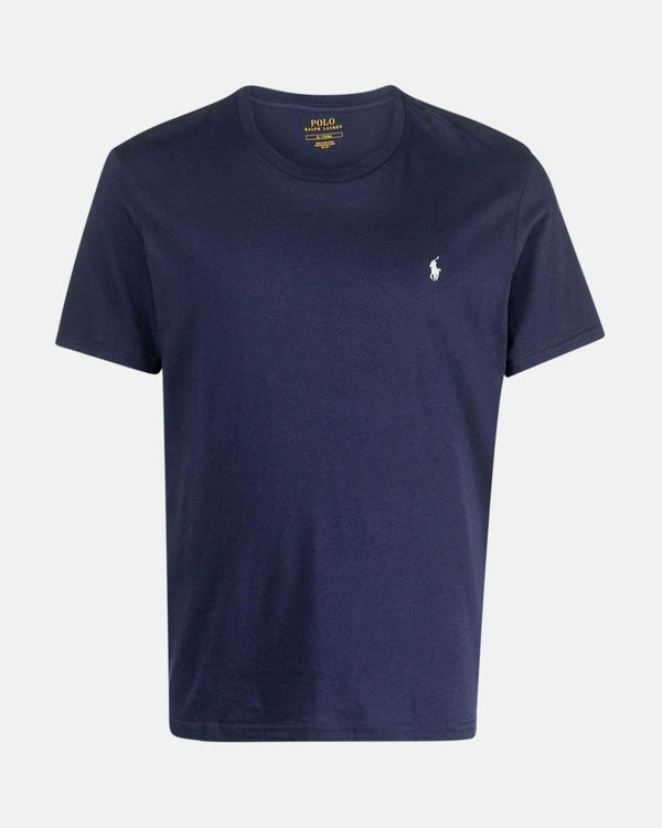 RALPH LAUREN MENS COTTON JERSEY T-SHIRT NAVY-Designer Outlet Sales