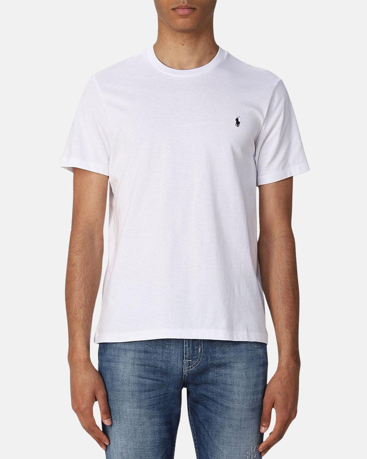 RALPH LAUREN MENS COTTON JERSEY T-SHIRT WHITE-Designer Outlet Sales