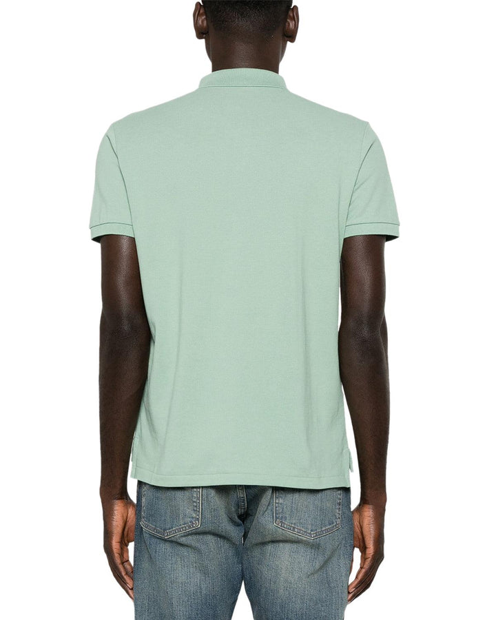 RALPH LAUREN MENS CUSTOM SLIM FIT POLO SHIRT FADED MINT-Designer Outlet Sales