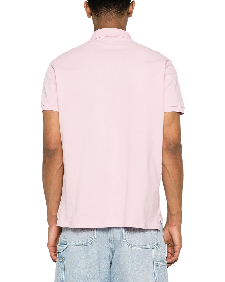 RALPH LAUREN MENS CUSTOM SLIM FIT POLO SHIRT GARDEN PINK-Designer Outlet Sales