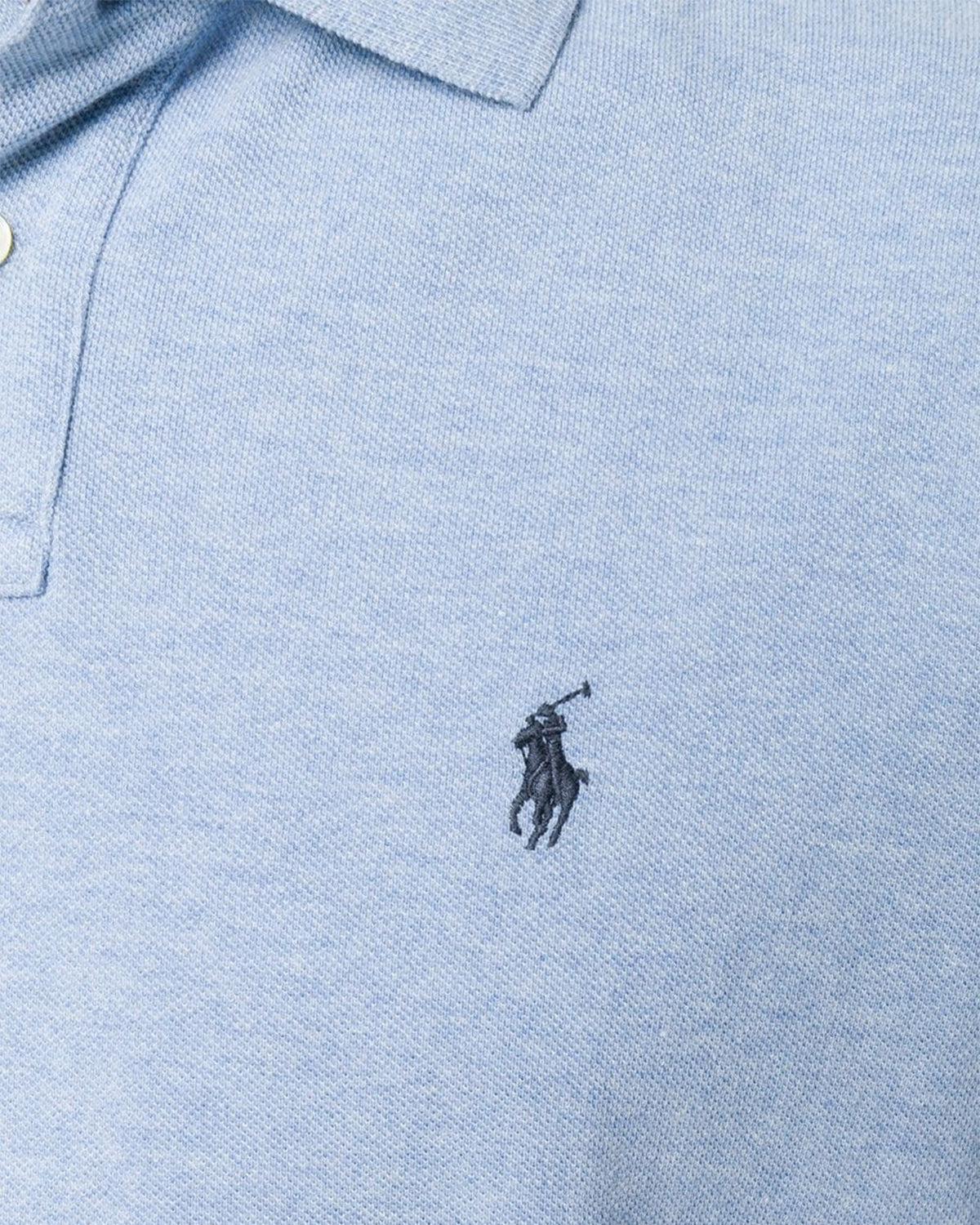 RALPH LAUREN CUSTOM SLIM FIT POLO SHIRT JAMAICA BLUE