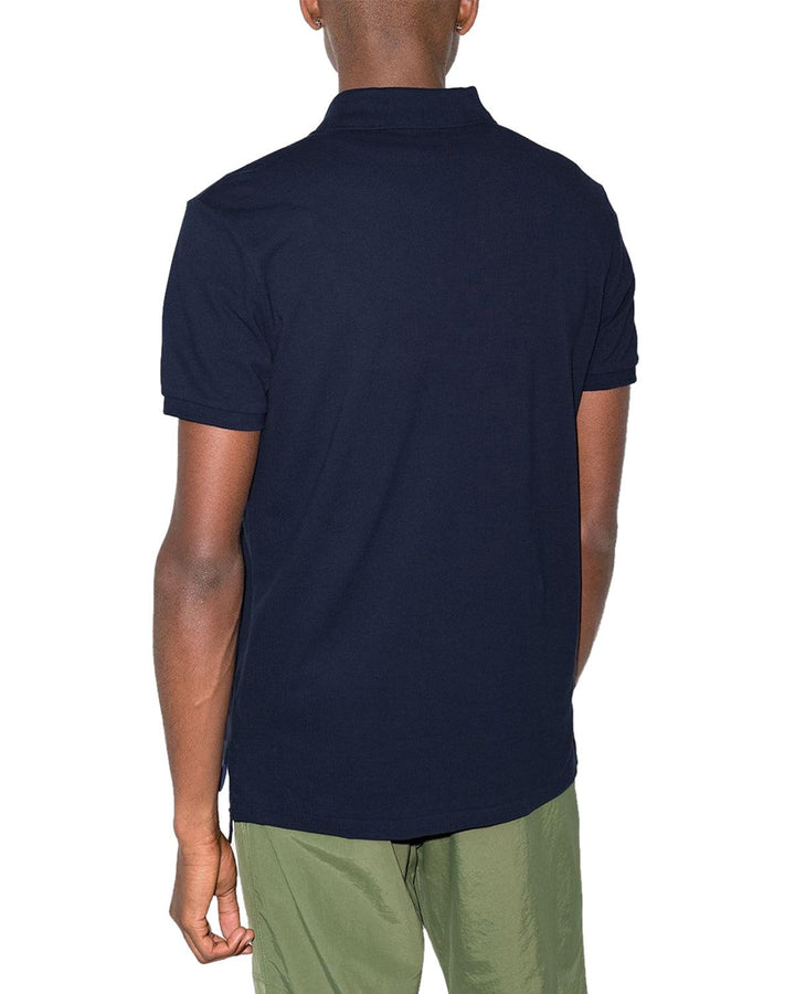 RALPH LAUREN MENS CUSTOM SLIM FIT POLO SHIRT NAVY-Designer Outlet Sales