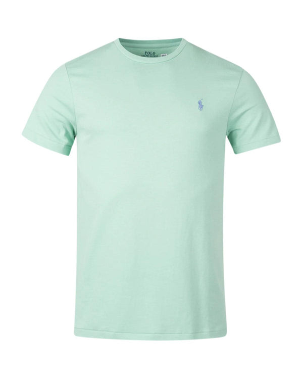 RALPH LAUREN MENS CUSTOM SLIM FIT T-SHIRT CELADON GREEN-Designer Outlet Sales