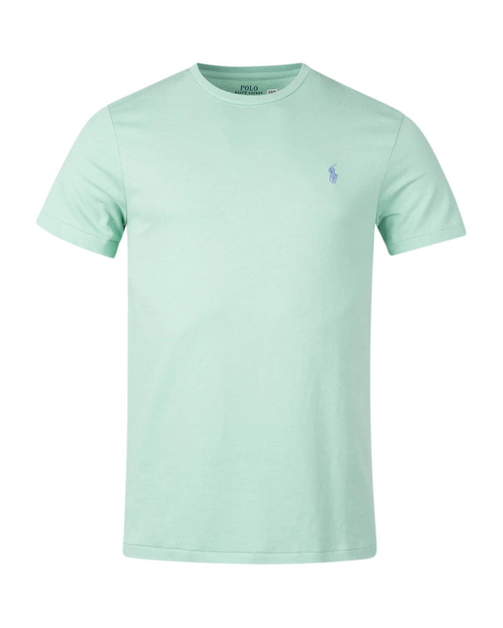 RALPH LAUREN MENS CUSTOM SLIM FIT T-SHIRT CELADON GREEN-Designer Outlet Sales