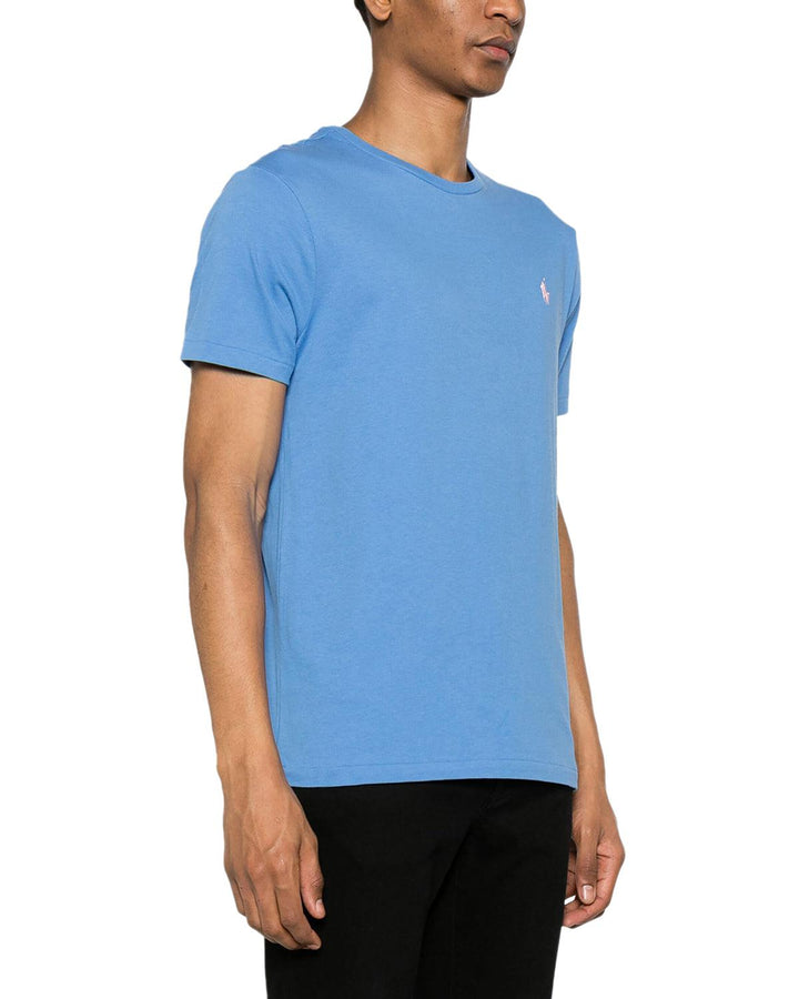 RALPH LAUREN MENS CUSTOM SLIM FIT T-SHIRT NEW ENGLAND BLUE-Designer Outlet Sales