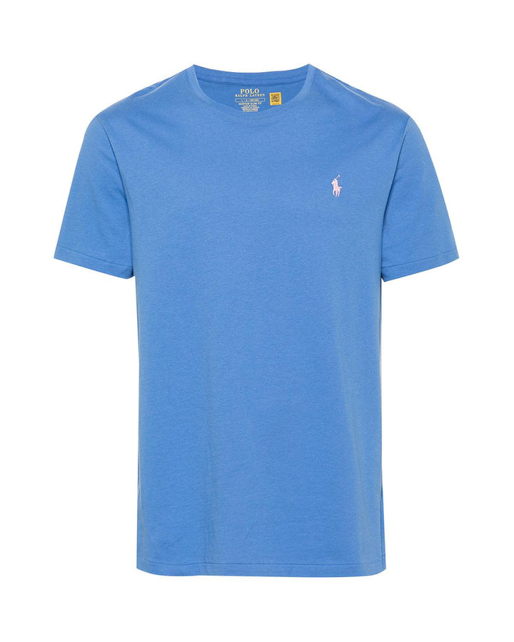 RALPH LAUREN MENS CUSTOM SLIM FIT T-SHIRT NEW ENGLAND BLUE-Designer Outlet Sales