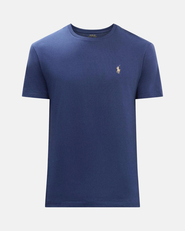 RALPH LAUREN MENS CUSTOM SLIM FIT T-SHIRT RUSTIC NAVY-Designer Outlet Sales