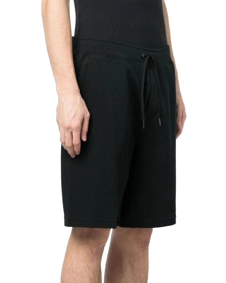 RALPH LAUREN MENS DOUBLE KNIT FLEECE SHORTS BLACK-Designer Outlet Sales