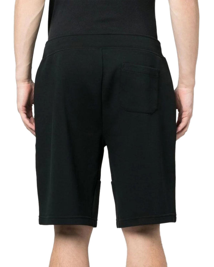 RALPH LAUREN MENS DOUBLE KNIT FLEECE SHORTS BLACK-Designer Outlet Sales