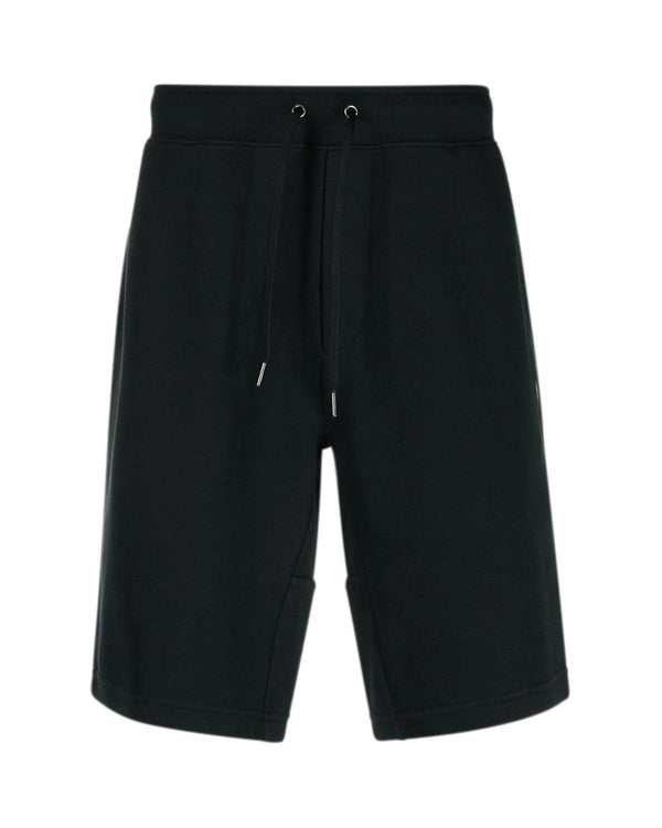 RALPH LAUREN MENS DOUBLE KNIT FLEECE SHORTS BLACK-Designer Outlet Sales