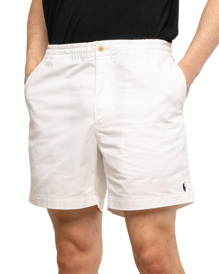 RALPH LAUREN MENS DRAWSTRING SHORTS WHITE-Designer Outlet Sales