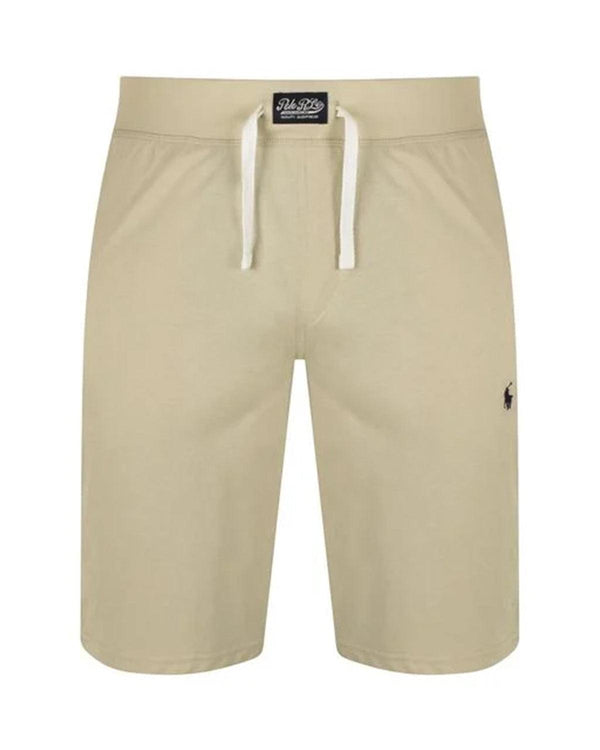 RALPH LAUREN MENS JERSEY SLEEP SHORTS NATURAL-Designer Outlet Sales