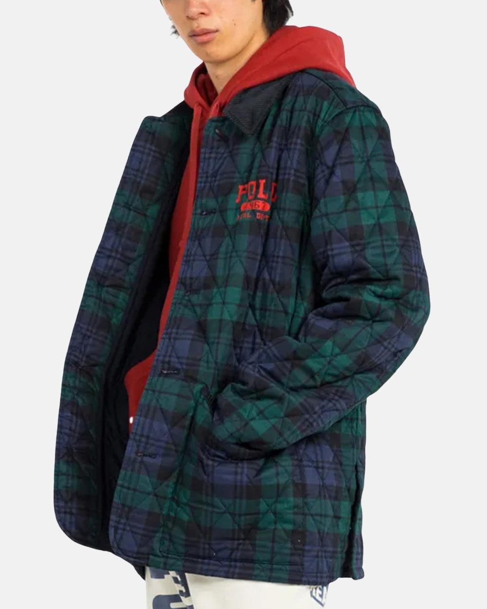 RALPH LAUREN MENS LOGO PLAID BARN COAT HERITAGE BLACKWATCH