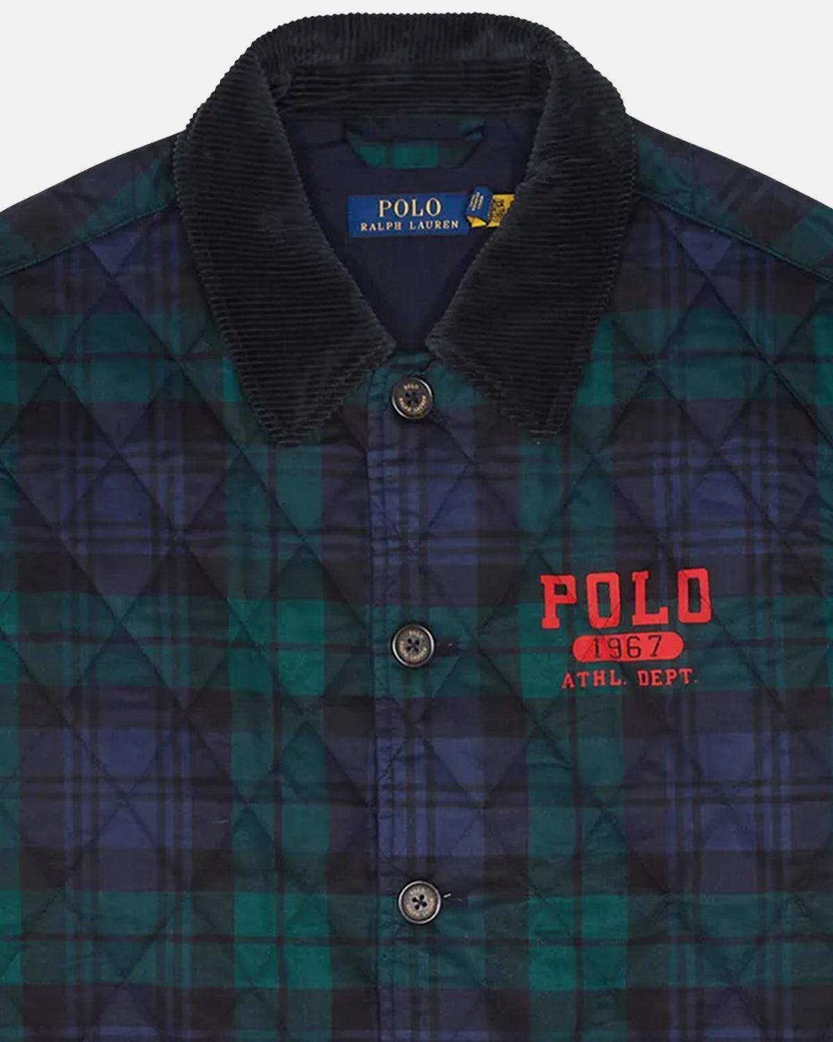 RALPH LAUREN MENS LOGO PLAID BARN COAT HERITAGE BLACKWATCH Designer Outlet Sales