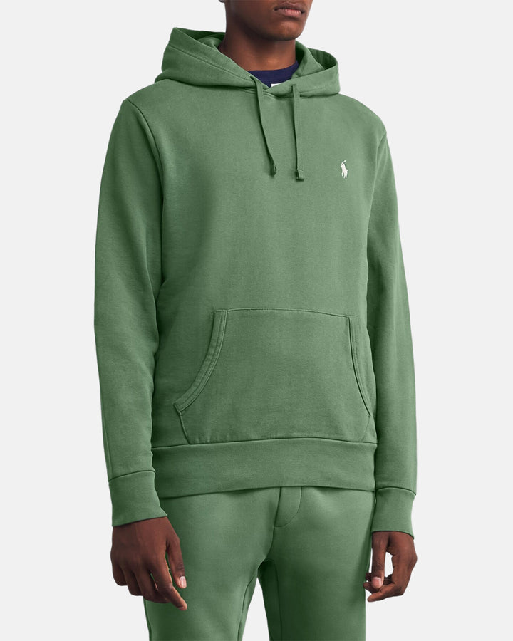 RALPH LAUREN MENS LOOPBACK FLEECE HOODIE FATIGUE-Designer Outlet Sales