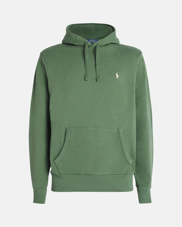 RALPH LAUREN MENS LOOPBACK FLEECE HOODIE FATIGUE-Designer Outlet Sales
