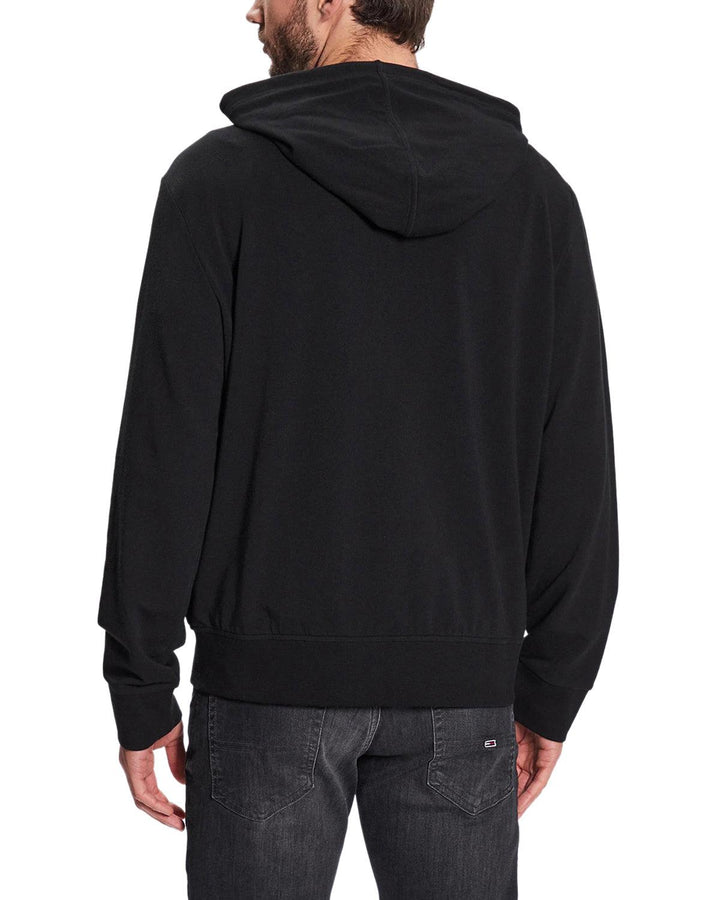 RALPH LAUREN MENS LOUNGE HOODIE BLACK-Designer Outlet Sales