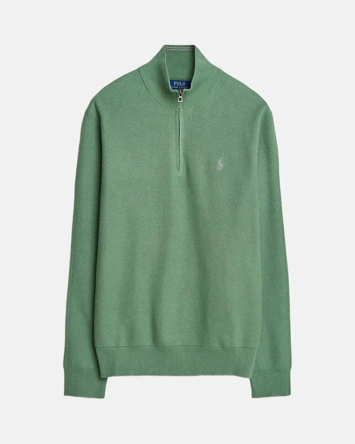 RALPH LAUREN MENS MESH KNIT COTTON 1/4 ZIP JUMPER FATIGUE – RALPH-LAUREN-710932304-522-M | Studio DOS by Designer Outlet Sales