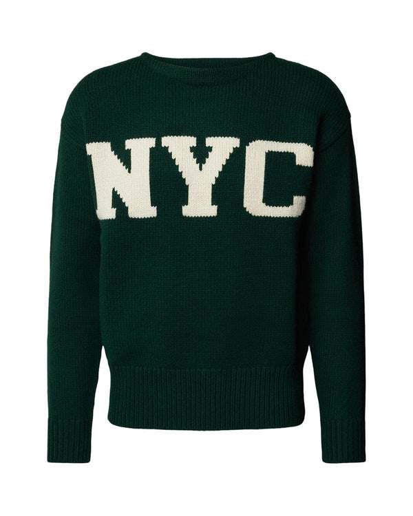 RALPH LAUREN MENS NYC WOOL BLEND JUMPER GREEN-Designer Outlet Sales