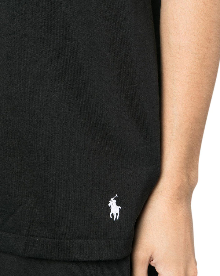 RALPH LAUREN MENS POLO LOGO T-SHIRT BLACK-Designer Outlet Sales