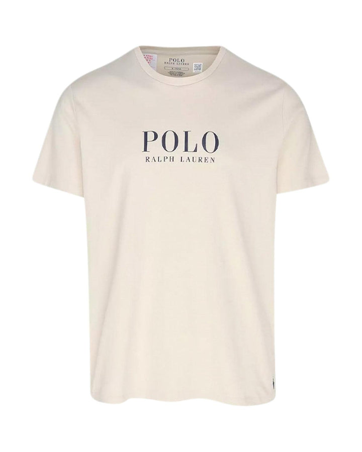 RALPH LAUREN MENS POLO LOGO T-SHIRT NATURAL-Designer Outlet Sales