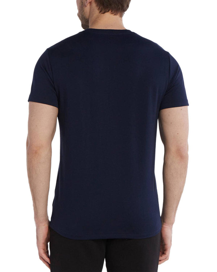 RALPH LAUREN MENS POLO PRINT T-SHIRT NAVY-Designer Outlet Sales