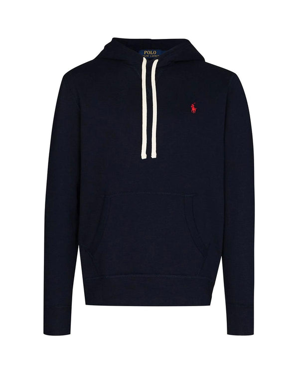 RALPH LAUREN MENS RL FLEECE HOODIE NAVY-Designer Outlet Sales