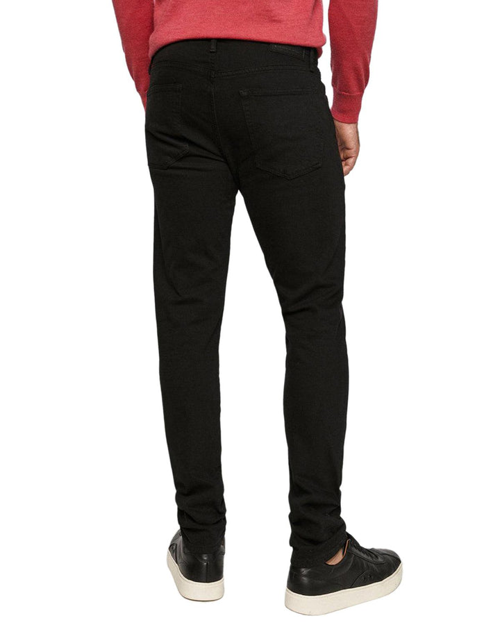 RALPH LAUREN MENS SULLIVAN SLIM FIT STRETCH DENIM JEANS BLACK-Designer Outlet Sales