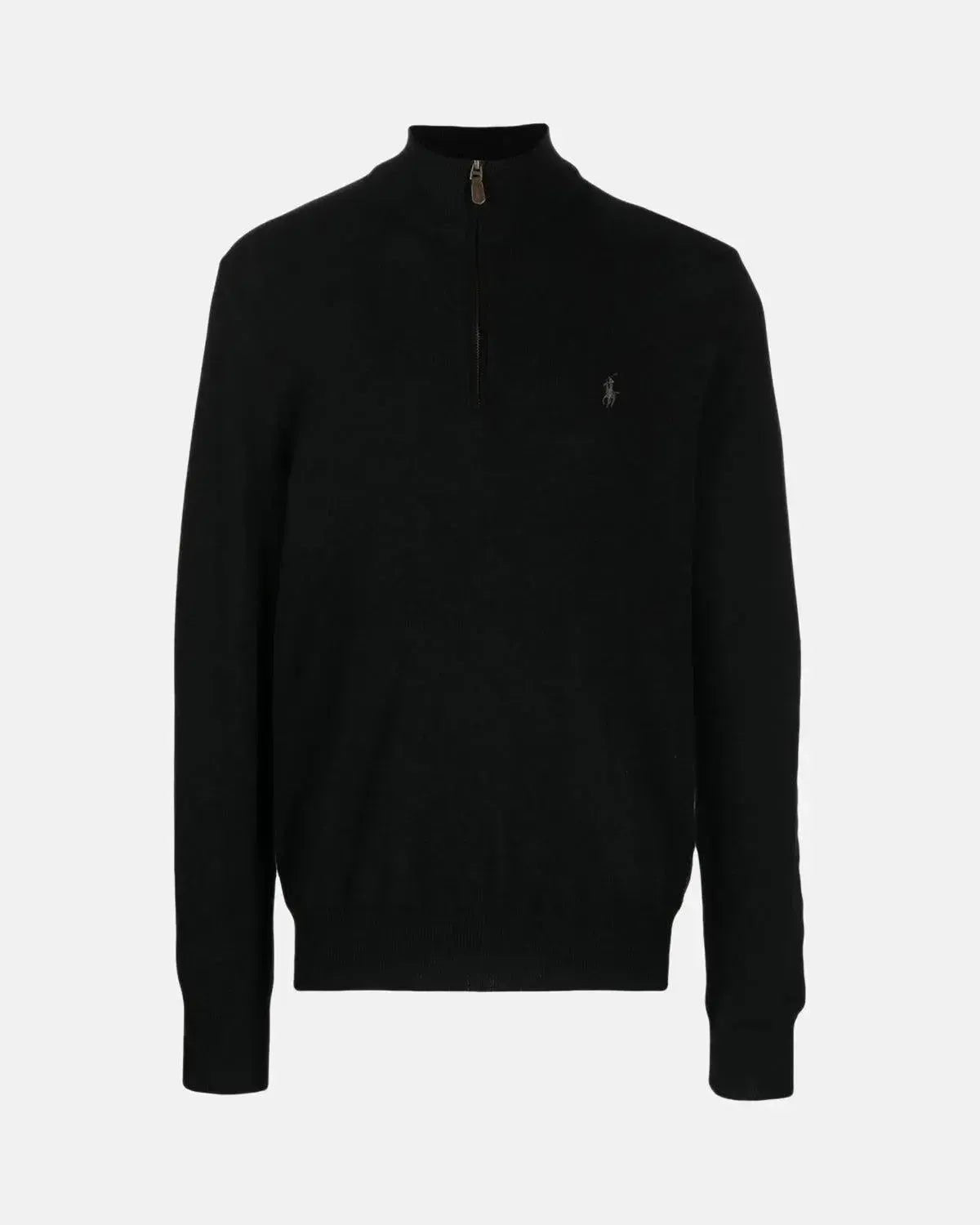 RALPH LAUREN MENS WOOL 1/4 ZIP JUMPER BLACK – RALPH-LAUREN-710876756-002-M | Studio DOS by Designer Outlet Sales