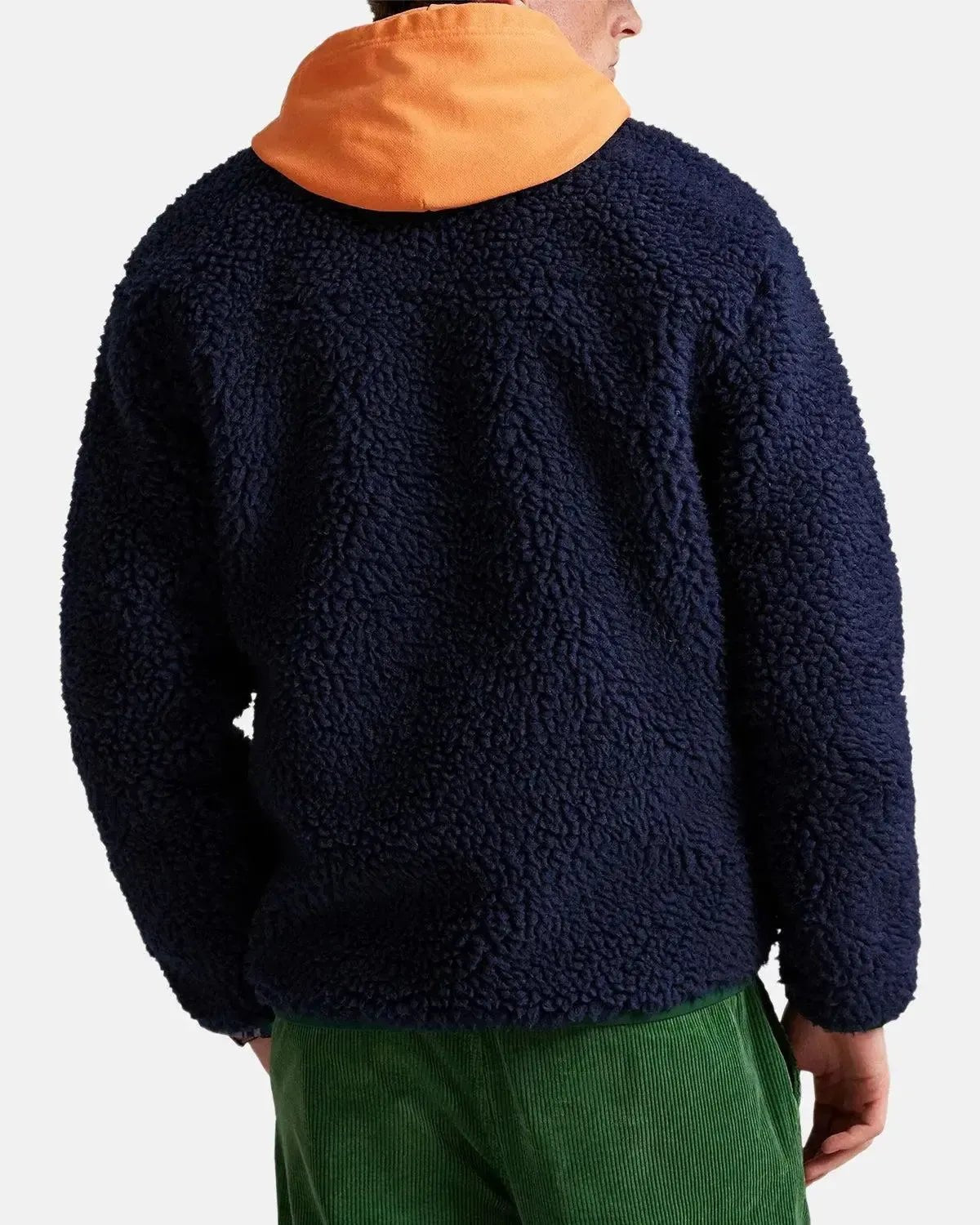 RALPH LAUREN MENS WOOL BORG LOGO SHERPA ZIP THROUGH FLEECE CRUISE NAVY – RALPH-LAUREN-710980869-001-M | Studio DOS by Designer Outlet Sales