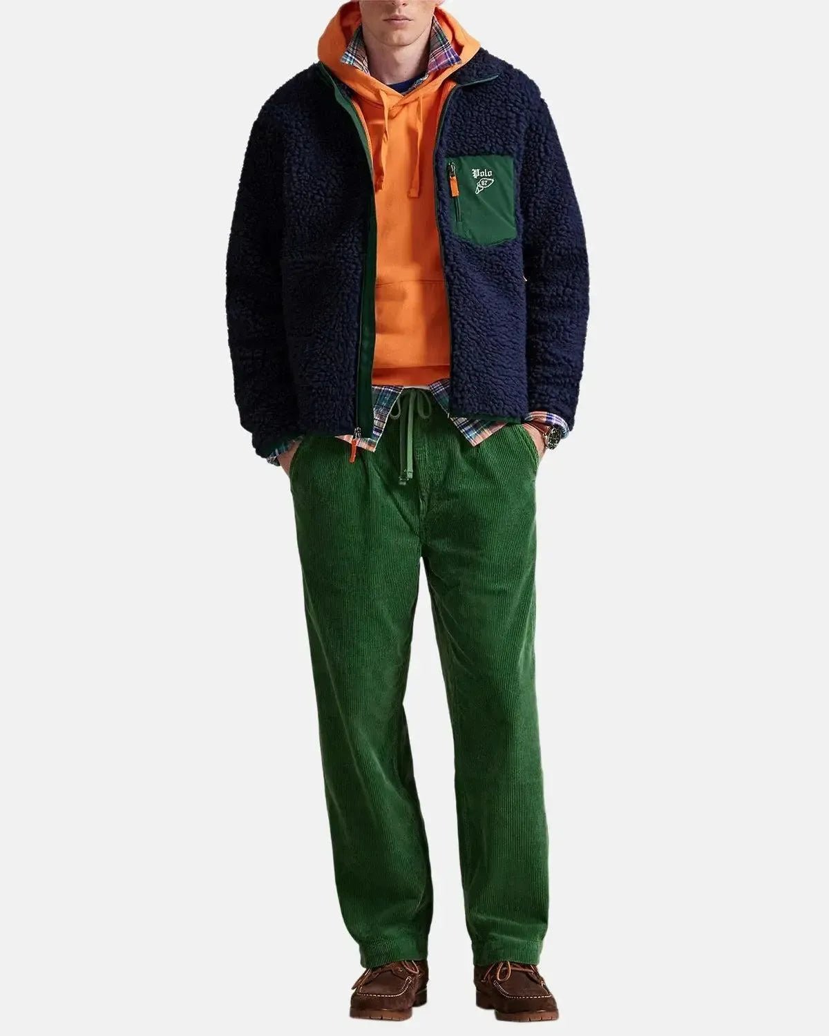 RALPH LAUREN MENS WOOL BORG LOGO SHERPA ZIP THROUGH FLEECE CRUISE NAVY – RALPH-LAUREN-710980869-001-M | Studio DOS by Designer Outlet Sales
