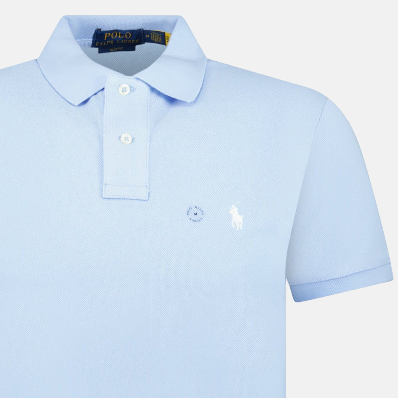 Ralph Lauren Mesh Slim Fit Polo Shirt Office Blue – F32 | Studio DOS by Designer Outlet Sales