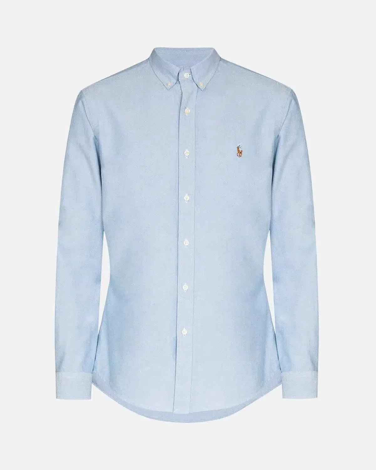 RALPH LAUREN SLIM FIT OXFORD SHIRT BLUE – RALPH-LAUREN-710549084-007-S | Studio DOS by Designer Outlet Sales