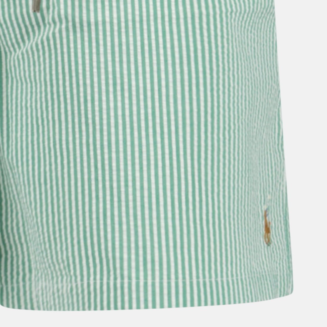 Ralph Lauren Traveller Classic Swim Trunk Raft Green Seersucker – O15 | Studio DOS by Designer Outlet Sales